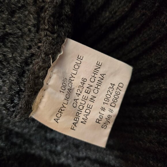 Y2K Gray Belted Sweater Fairy Grunge Size XS Long Tunic Mini Dress Cap Sleeves - Picture 8 of 8